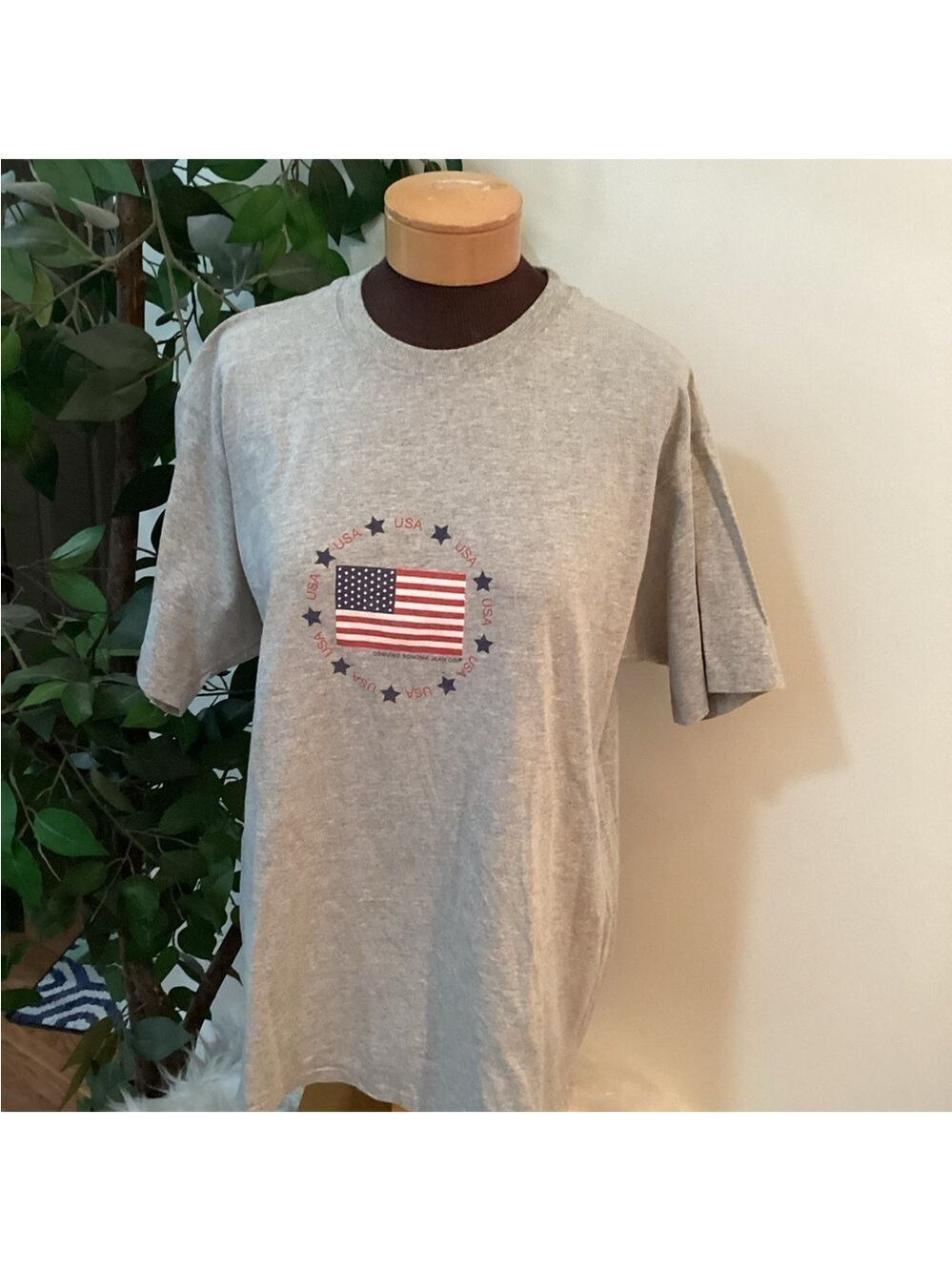 Sonoma Jean Company USA flag themed short sleeve tee Woman’s XL